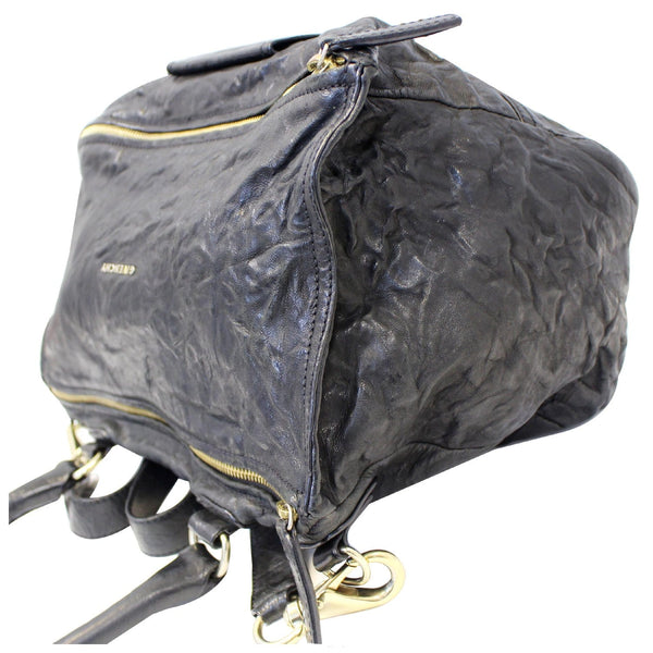 GIVENCHY Pandora Black Wrinkled Sheepskin Leather Shoulder Bag-US