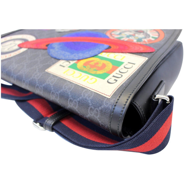 Gucci Messenger Bag Night Courrier GG Supreme Flap - side view