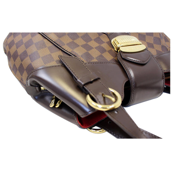 LOUIS VUITTON Sistina MM Damier Ebene Shoulder Bag Brown-US