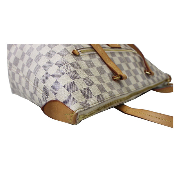 side look lv Iena MM Damier Azur Shoulder Bag by DDH