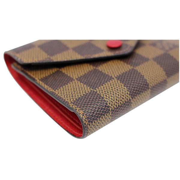 LOUIS VUITTON Victorine Damier Ebene Wallet Brown