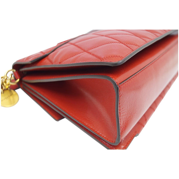 GIVENCHY GV3 Medium Goatskin Quilted Shoulder Bag Red