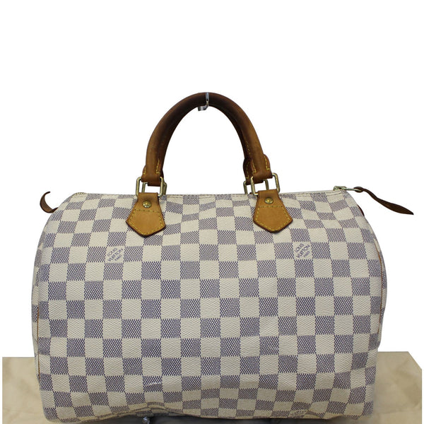 LOUIS VUITTON Speedy 30 Damier Azur Satchel Handbag