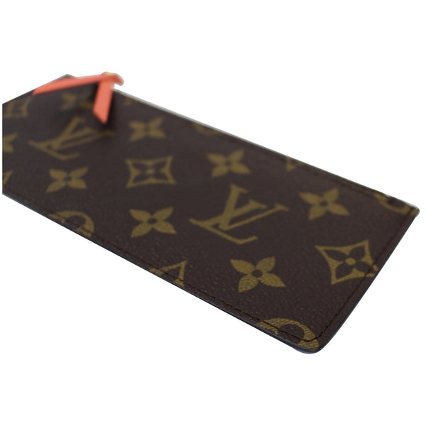 LOUIS VUITTON Felicie Zippered Monogram Canvas Insert Pouch Brown-US