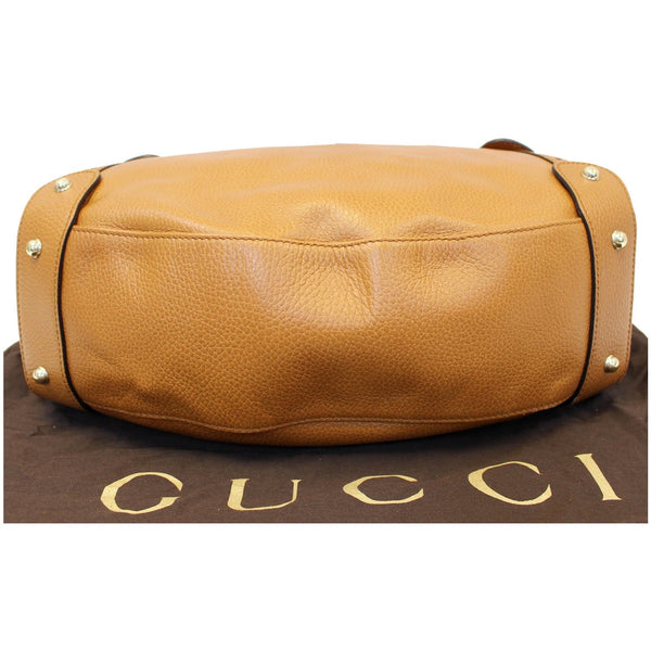GUCCI Pelham Brown Leather Hobo Bag 336654-US