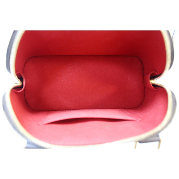 LOUIS VUITTON Alma BB Damier Ebene Satchel Bag Brown