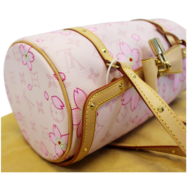 LOUIS VUITTON Papillon Pink Monogram Cherry Blossom Tote Handbag-US