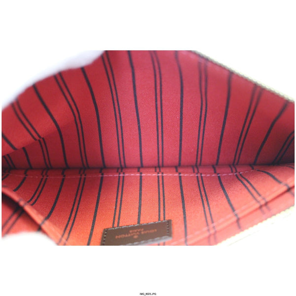 LOUIS VUITTON Pochette Wristlet Pouch Damier Ebene Neverfull MM-US