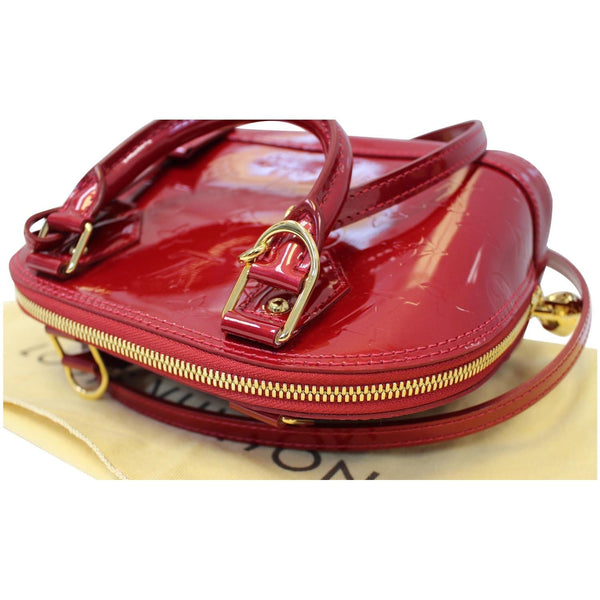 LOUIS VUITTON Alma BB Vernis Leather Satchel Crossbody Bag-US