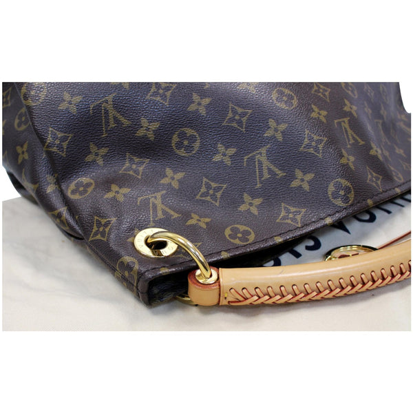 LOUIS VUITTON Artsy MM Monogram Canvas Shoulder Bag Brown