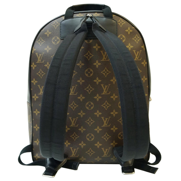 LV Josh Monogram Canvas backpack wearing straps