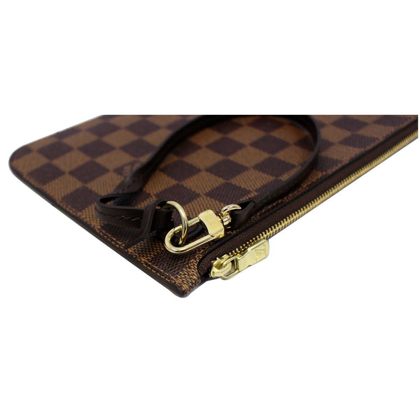 LOUIS VUITTON Damier Ebene Pochette Wristlet Pouch Neverfull GM-US