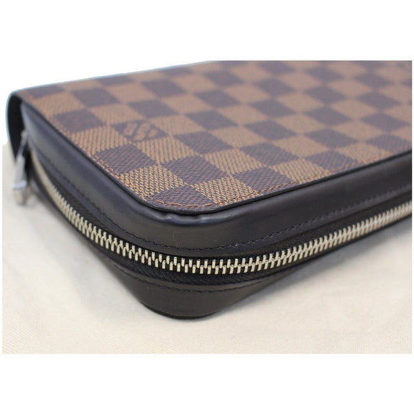 LOUIS VUITTON Zippy XL Damier Ebene Wallet Brown