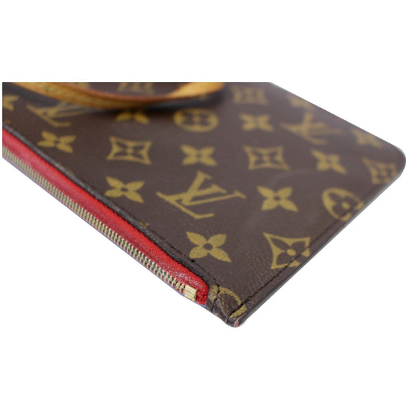 LOUIS VUITTON Pochette Wristlet Pouch Monogram Canvas Neverfull MM/GM Brown
