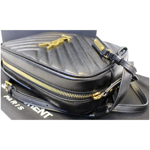 Yves Saint Laurent Camera Leather Crossbody Bag Black