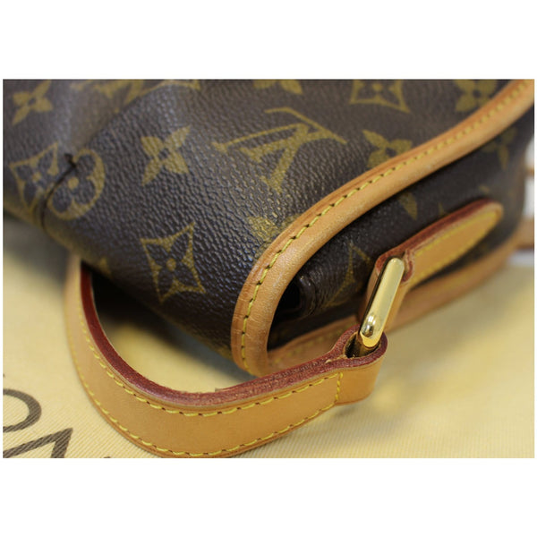 LOUIS VUITTON Menilmontant PM Monogram Canvas Crossbody Bag Brown