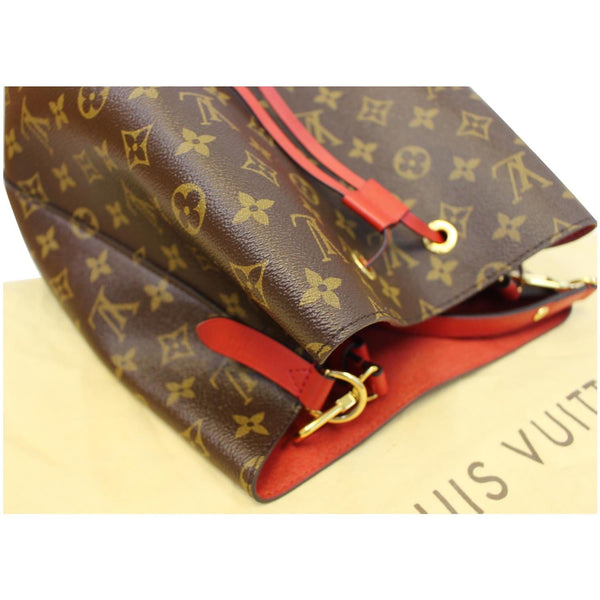 LOUIS VUITTON Neonoe Monogram Canvas Shoulder Bag Coquelicot-US