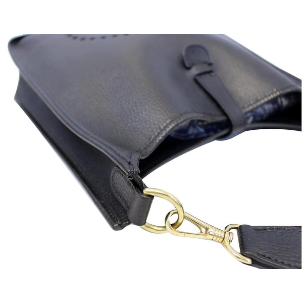 HERMES Evelyne GM Taurillon Clemence Shoulder Bag Black