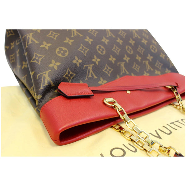LOUIS VUITTON Pallas Chain Shopper Bag Monogram Canvas Cherry-US