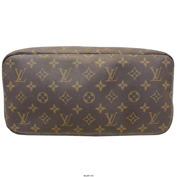 LOUIS VUITTON Neverfull MM Monogram Canvas Tote Bag Brown-US