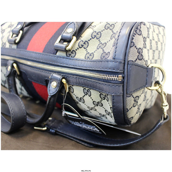 GUCCI Web Medium Original GG Boston Bag with Signature Web 247205-US
