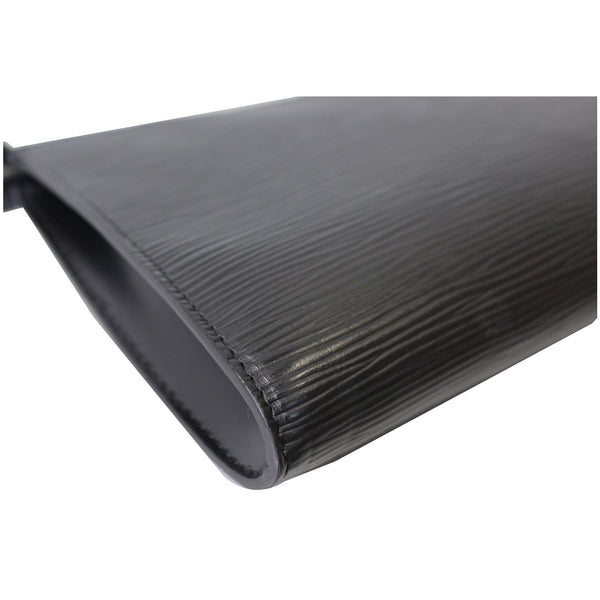 LOUIS VUITTON Pochette Accessoires Epi Leather Pouch Black