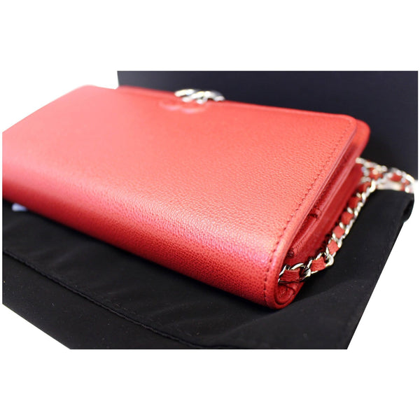 CHANEL Wallet on Chain Grained Calfskin Leather Shoulder Crossbody Bag-US