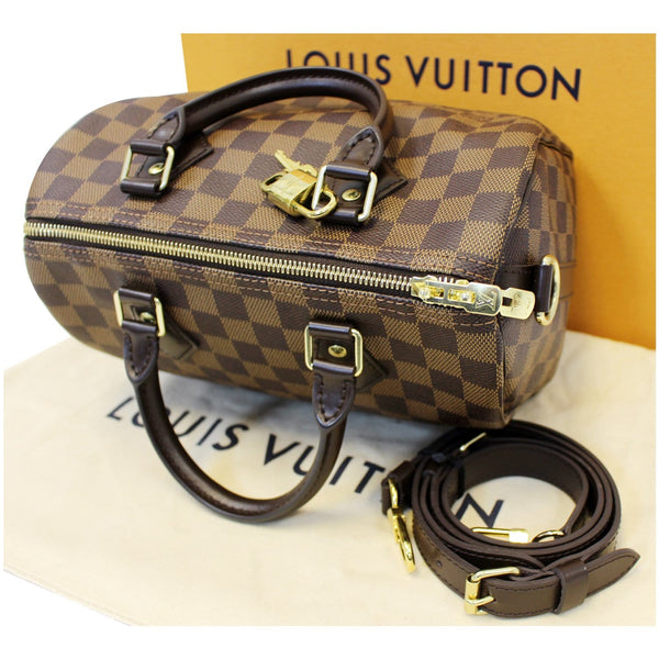 LOUIS VUITTON Speedy 25 Bandouliere Damier Ebene Shoulder Bag-US