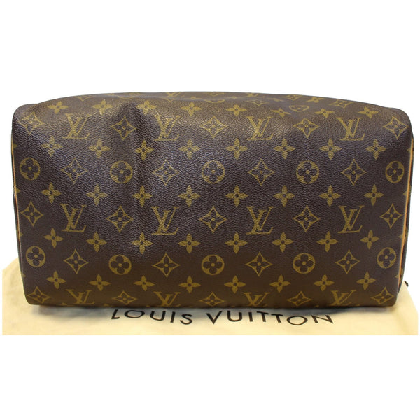 LOUIS VUITTON Speedy 35 Monogram Canvas Satchel Bag Brown