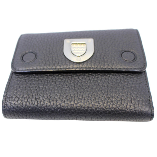 Christian Dior Noir Black Leather Wallet-US