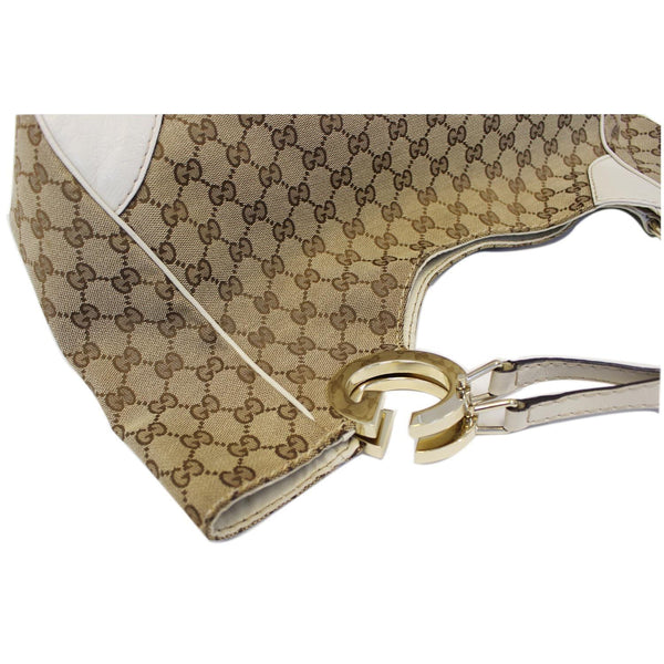 GUCCI Charlotte GG Monogram Beige/White Tote Shoulder Bag