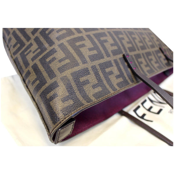 Fendi Zucca Print Canvas Small Roll tote bag - corner view