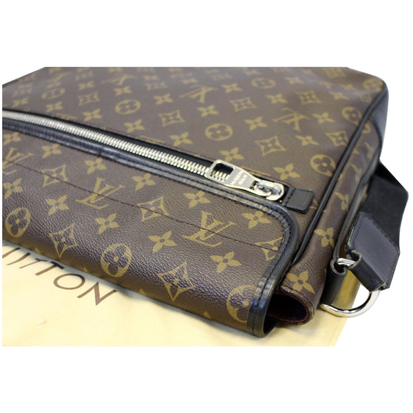 LOUIS VUITTON Bass GM Monogram Macassar Canvas Messenger Bag Brown