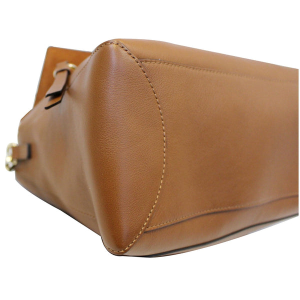 CHLOE Faye Day Mixed Flap Leather Medium Shoulder Bag Tan-US