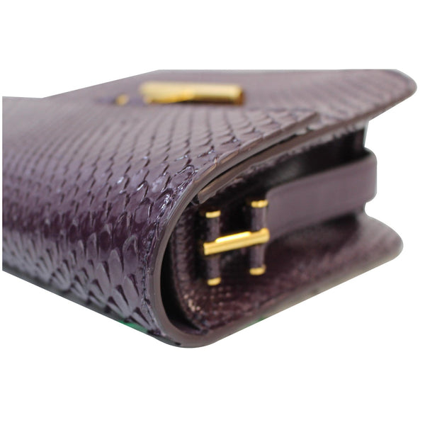 TOM FORD Tara T-Clasp Python Shoulder Bag Purple - Last Call