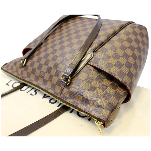 Louis Vuitton Totally MM Damier Ebene Shoulder Bag leather