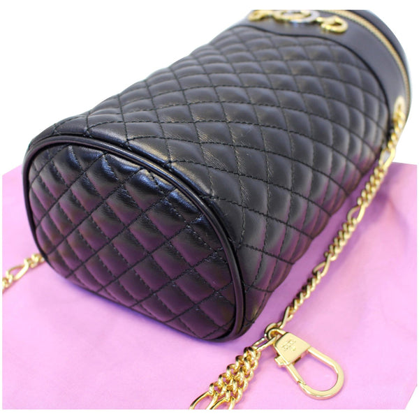 GUCCI Trapuntta Calfskin Leather Belt Bag Black 572298