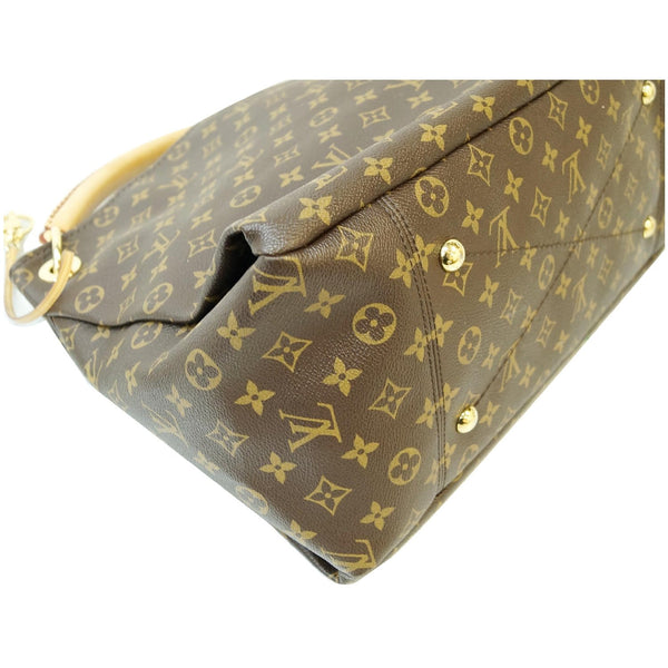 LOUIS VUITTON Artsy MM Monogram Canvas Shoulder Bag Brown