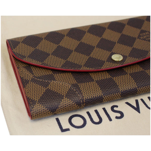 LOUIS VUITTON Caissa Damier Ebene Wallet Brown
