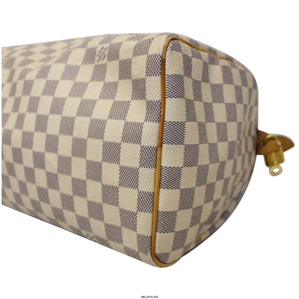 LOUIS VUITTON Speedy 30 Damier Azur Satchel Handbag-US