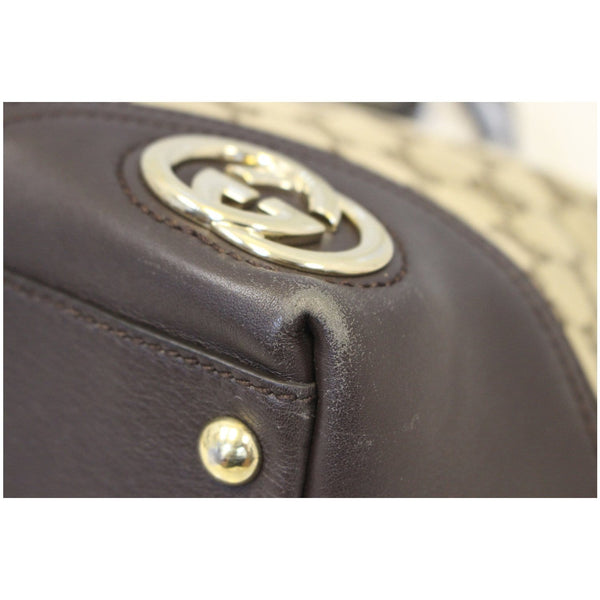 GUCCI New Britt Medium Monogram Canvas Tote Shoulder Bag-US