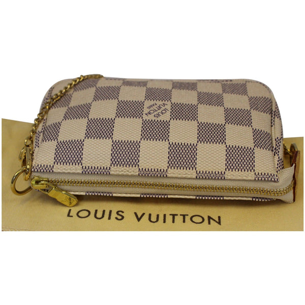 Louis Vuitton Damier Mini Pochette Azur Accessoires Pouch - leather