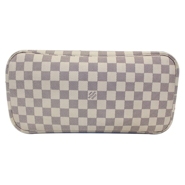 LOUIS VUITTON Neverfull MM Damier Azur Tote Shoulder Bag