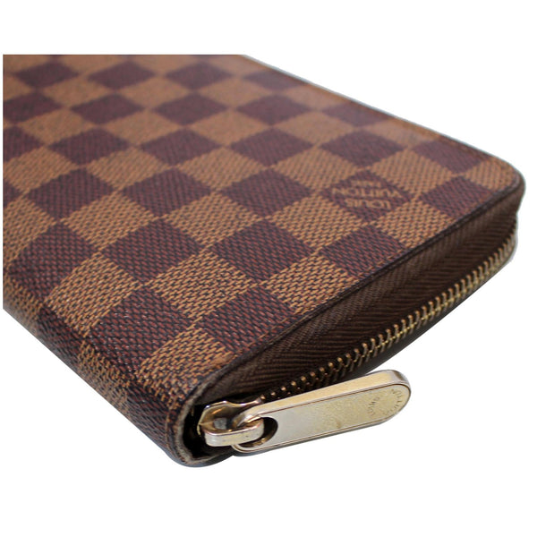 LOUIS VUITTON Zippy Damier Ebene Organizer Wallet Brown