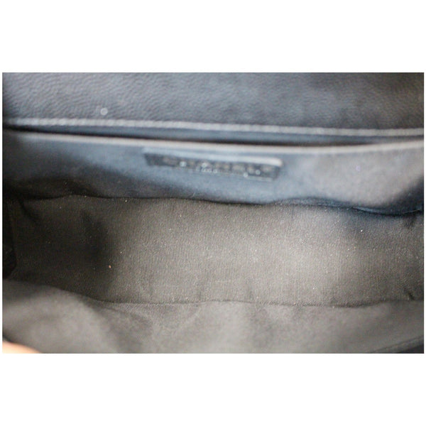 CHANEL Medium Boy Quilted Caviar Leather Shoulder Bag Black