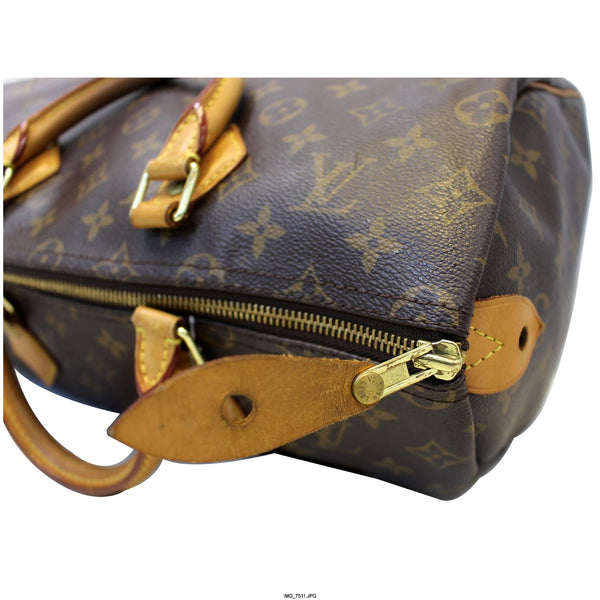 LOUIS VUITTON Speedy 35 Monogram Canvas Satchel Bag