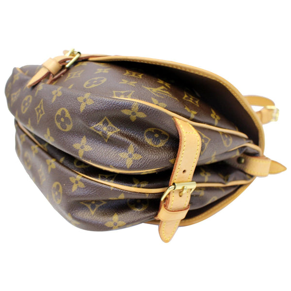 LOUIS VUITTON Saumur 30 Monogram Canvas Shoulder Bag Brown-US