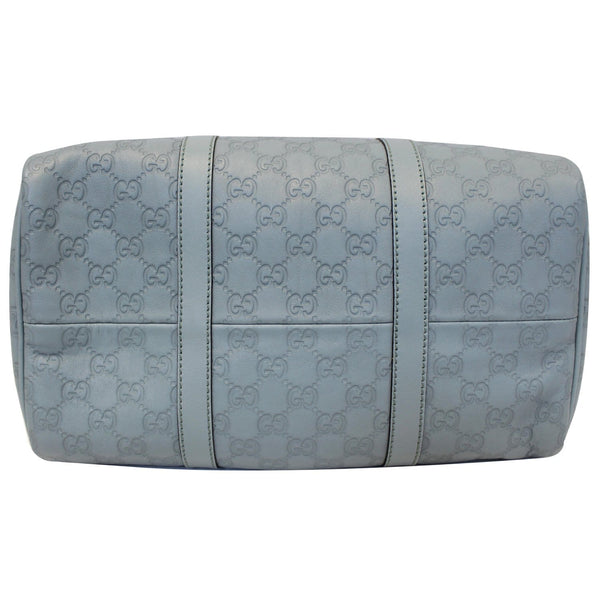 GUCCI Medium Joy Guccissima Leather Boston Bag Turquoise