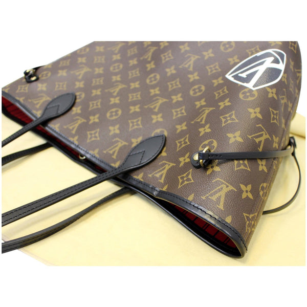 LOUIS VUITTON Neverfull MM My LV World Tour Shoulder Bag Brown/Black