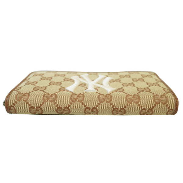 Gucci Zip Around NY New York Yankees Patch Clutch